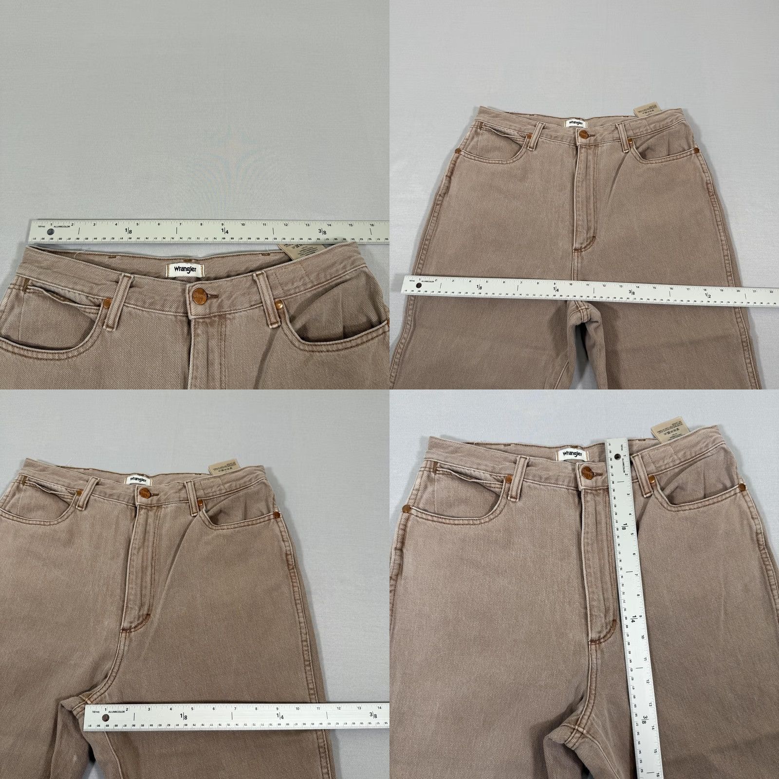Wrangler Wrangler Jeans Womens 31x34 Beige High Rise Bootcut Denim Pants Size 24" / US 00 / IT 34 - 8 Thumbnail