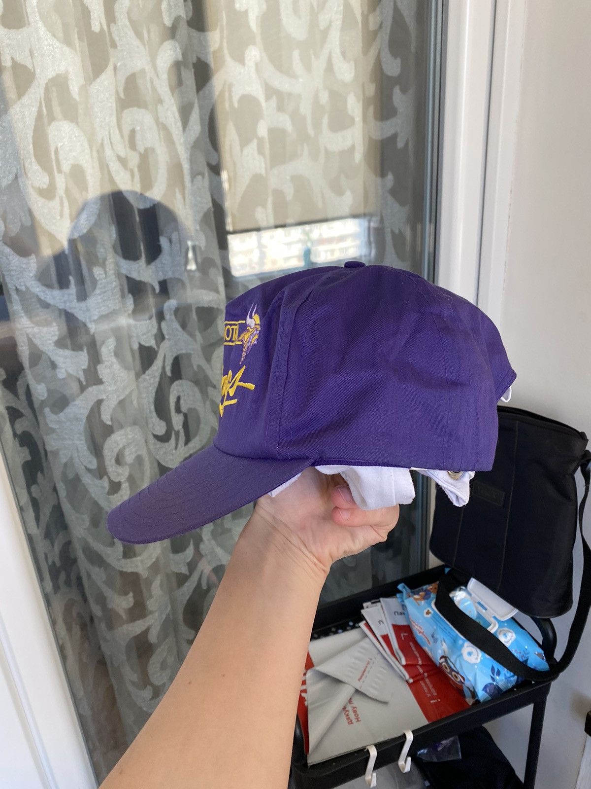 NFL × Vintage Vintage 90s Minnesota Vikings NFL Retro Cap Football Size ONE SIZE - 5 Thumbnail