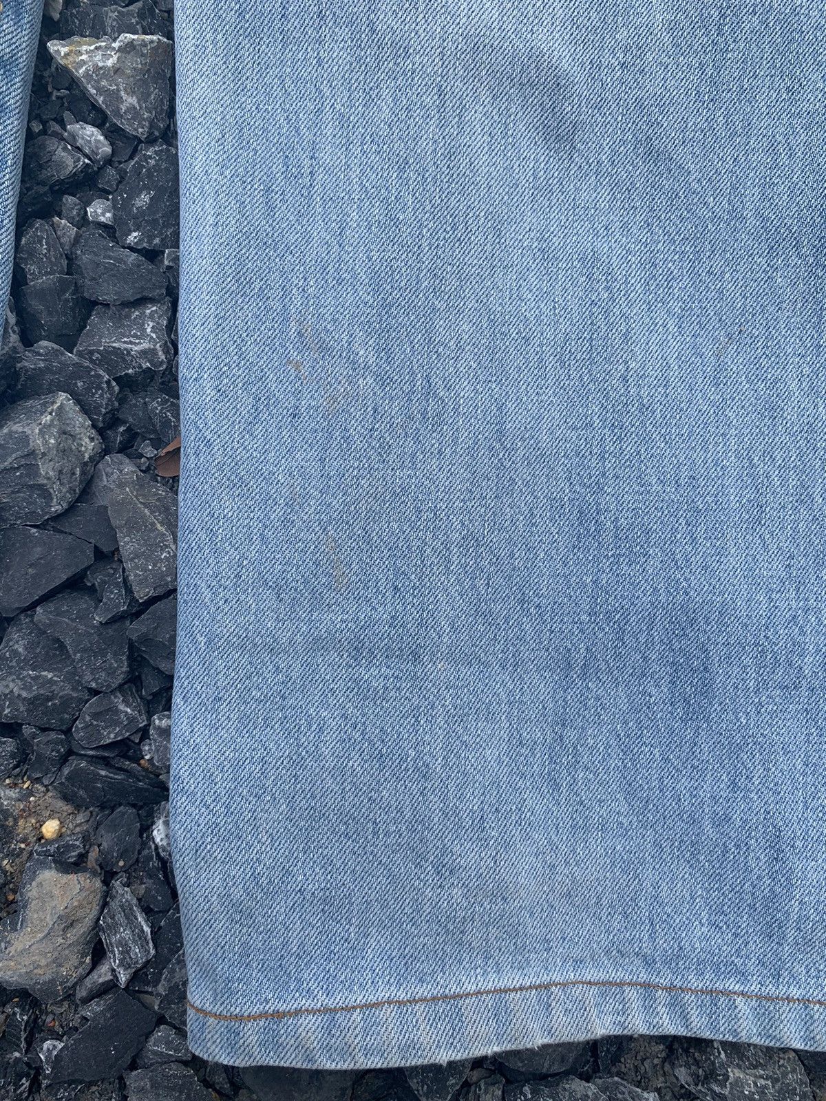 Edwin × Kapital × Vintage EDWIN 505 SELVEDGE BUTTON FLY BAGGY FADED DISTRESSED DENIM Size US 32 / EU 48 - 22 Thumbnail