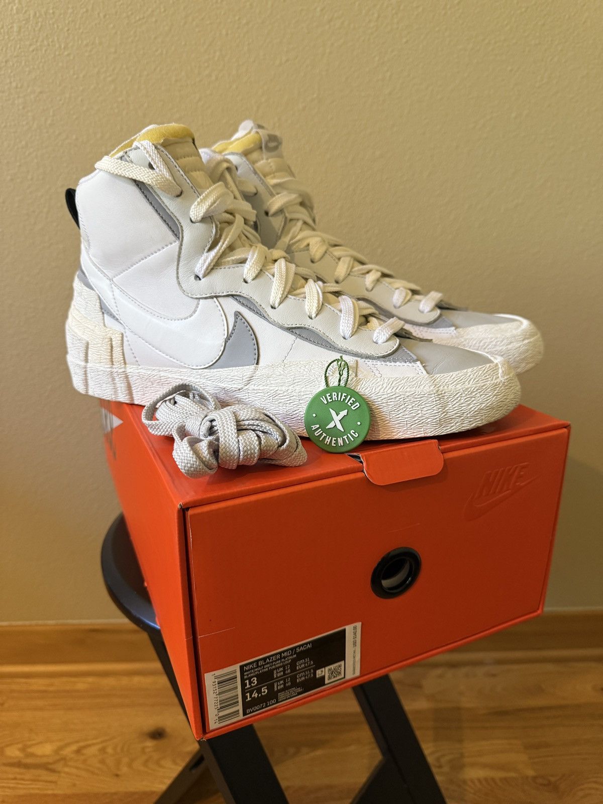 Nike × Sacai Nike x sacai Blazer Mid Size US 13 / EU 46 - 1 Thumbnail
