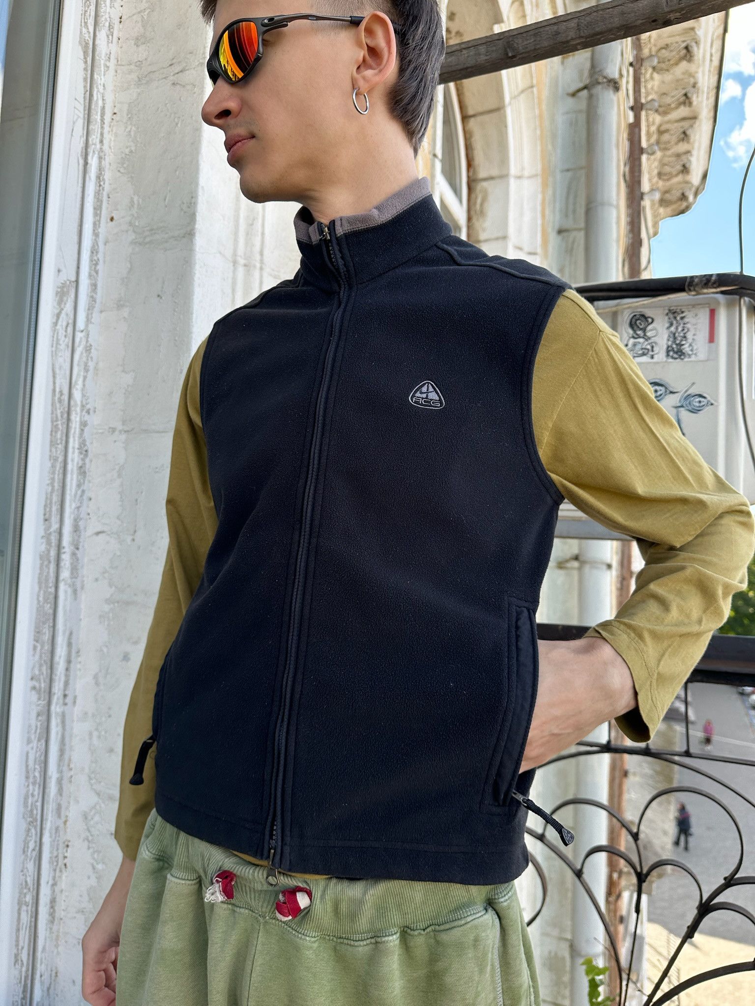 Nike ACG Retro Nike ACG Fleece Vest 90's Thermal Layer Green Size US S / EU 44-46 / 1 - 1 Thumbnail