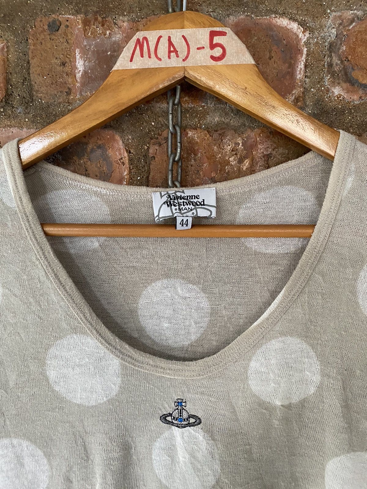 Vivienne Westwood 2000s Center logo embroidered polka dot 3/4 sleeve Size US M / EU 48-50 / 2 - 4 Thumbnail