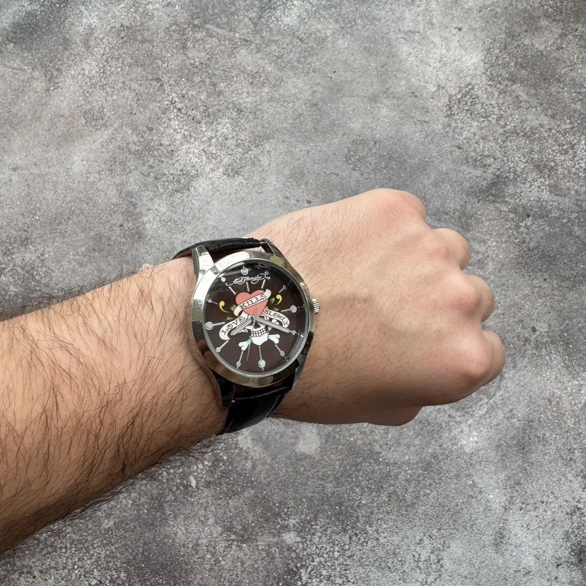 Ed Hardy Ed Hardy Vintage “Love Kills Slowly” Y2K Watches Size ONE SIZE - 1 Thumbnail