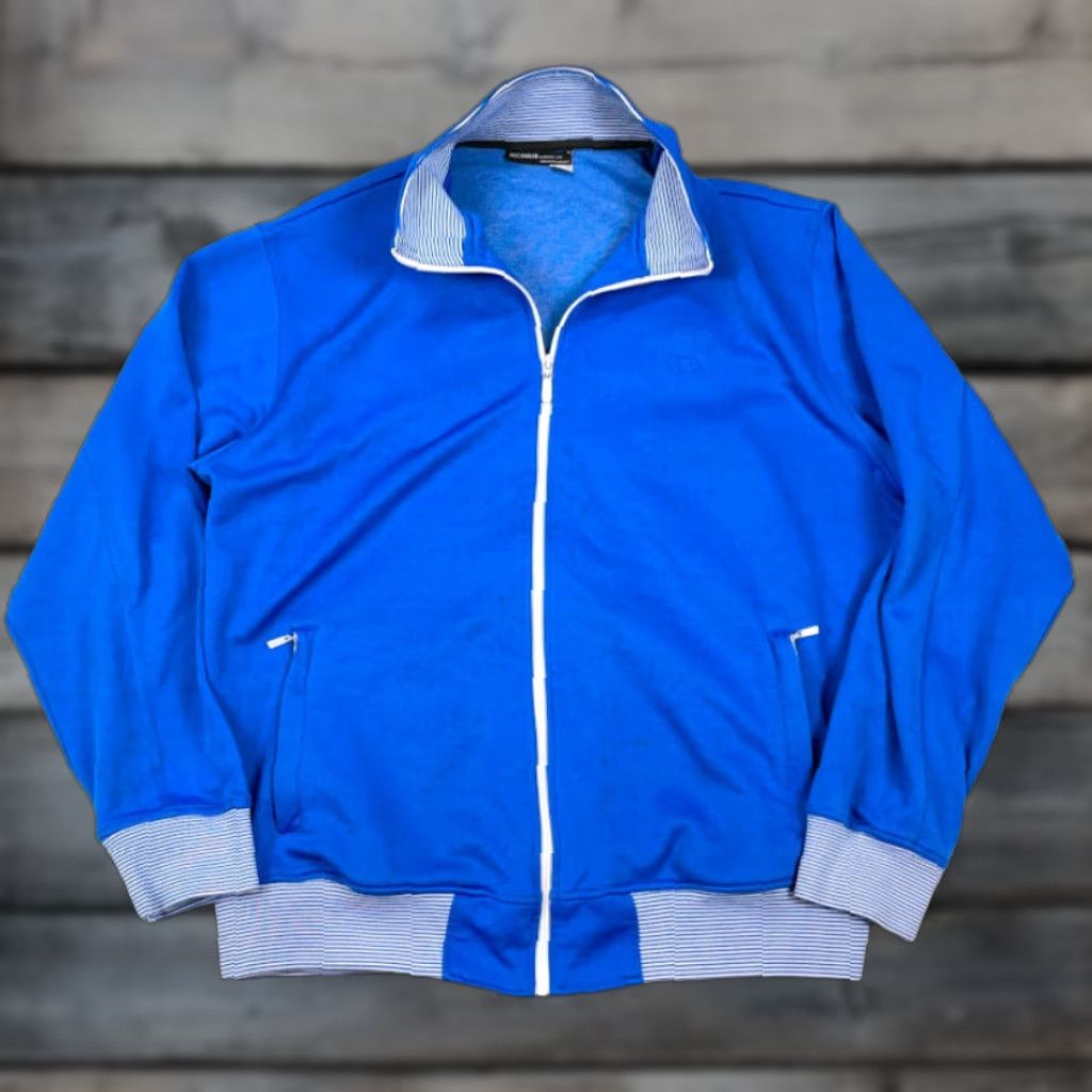Rocawear VTG Rocawear Blue White Full Zip Sweatshirt Adult 2XL Track Jacket 90s Hip Hop Retro Solid Embroidered Long Sleeve Mens Size US XXL / EU 58 / 5 - 1 Thumbnail