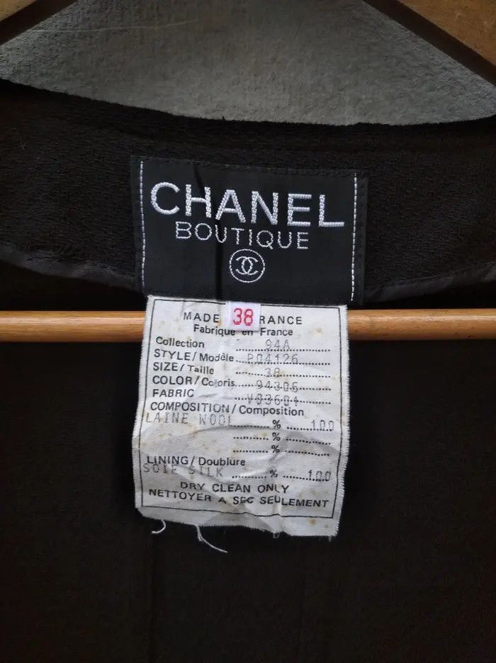 Chanel Chanel 94A Cc Mark Boton Tweed Chaqueta Large Button Size S / US 4 / IT 40 - 7 Thumbnail