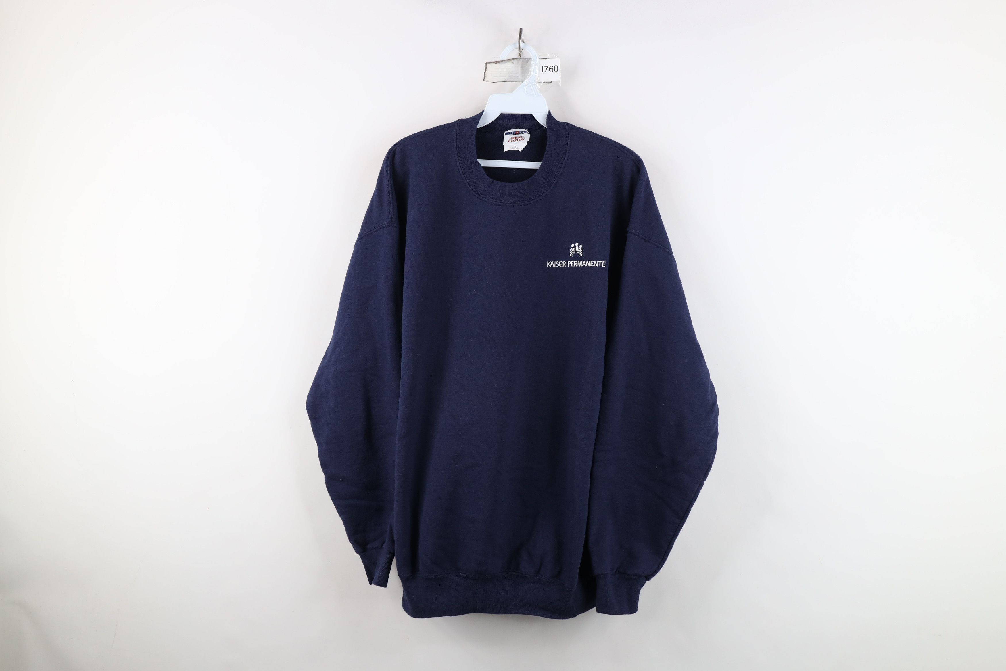 Vintage Vintage 90s Y2K Spell Kaiser Permanente Crewneck Sweatshirt Size US XL / EU 56 / 4 - 1 Thumbnail