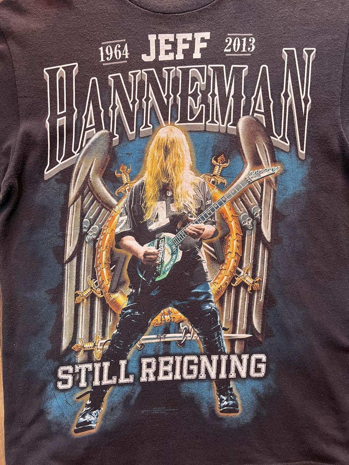Band Tees × Vintage Jeff Hanneman Slayer Tribute Tee Size US M / EU 48-50 / 2 - 2 Thumbnail