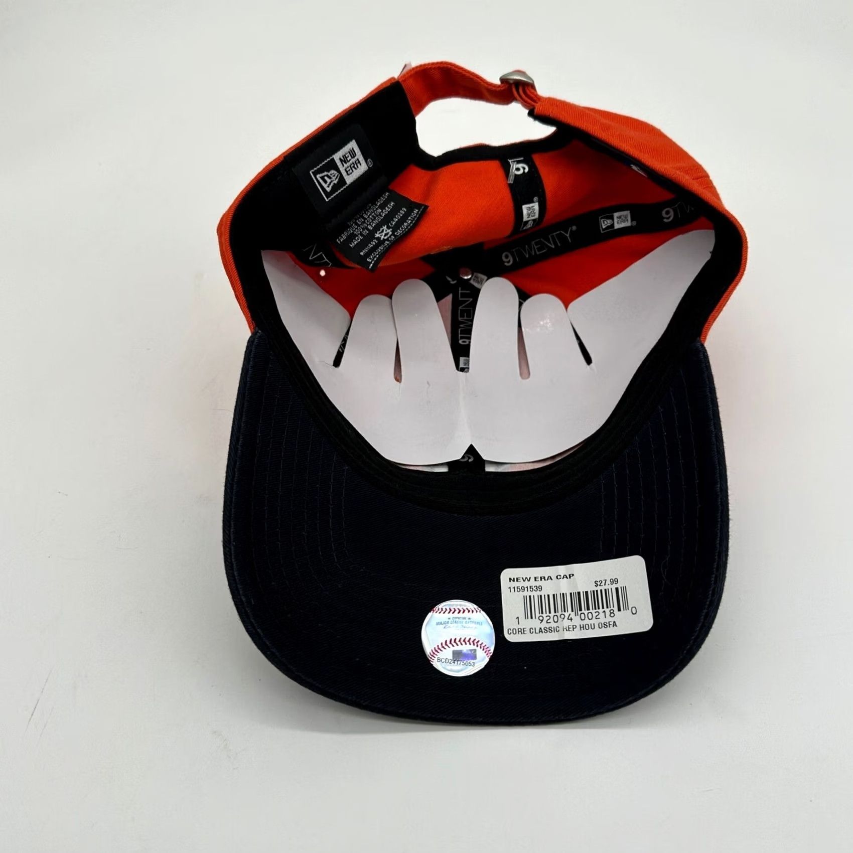 New Era Houston Astros Men Baseball Hats OSFA Orange Adjustable Strapback New Era NEW Size ONE SIZE - 4 Thumbnail