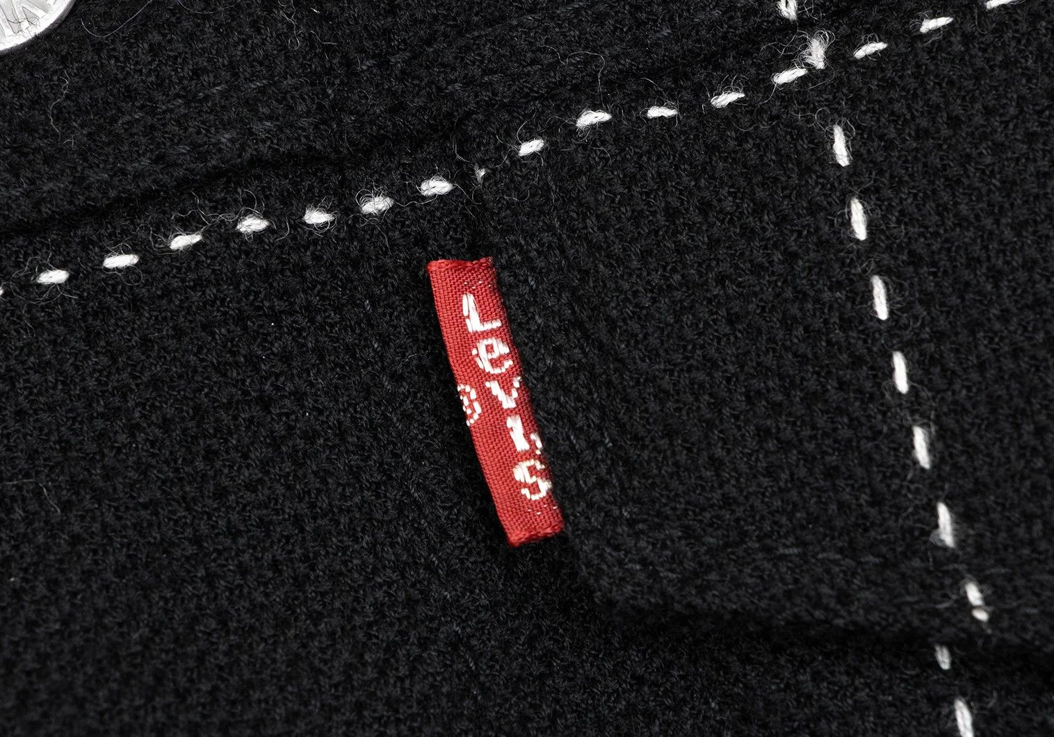Junya Watanabe Corduroy Stitch Wool Trucker Jacket in Black, Size XS Size US XS / EU 42 / 0 - 7 Thumbnail