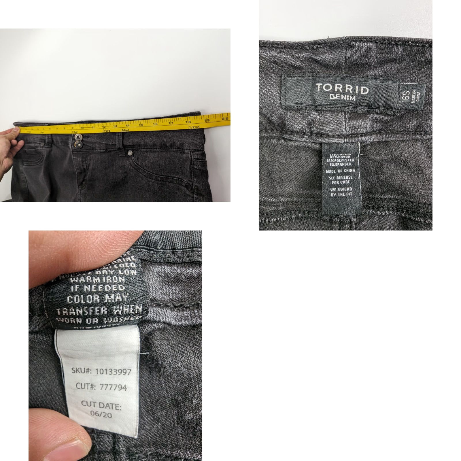 Torrid Torrid Jeans Skinny Black 16S High Stretch Jeggings Womens Size 16S Modern Size 38" / US 16 / IT 52 - 8 Thumbnail