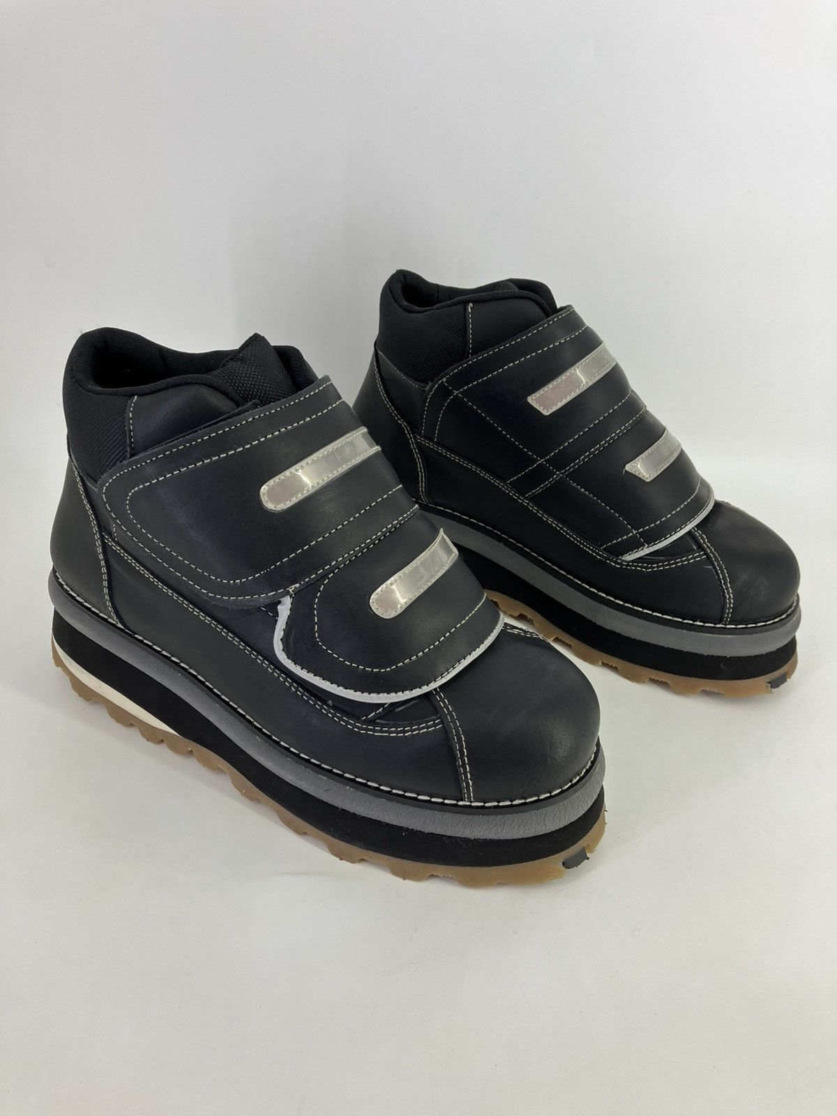Vintage D’Estaka genuine leather chunky platform men ankle boots Size US 9 / EU 42 - 1 Thumbnail