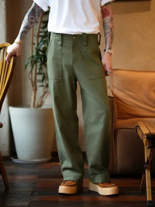 Japanese Brand × Vintage Vintage Wide leg casual pants Size US 33 - 1 Thumbnail
