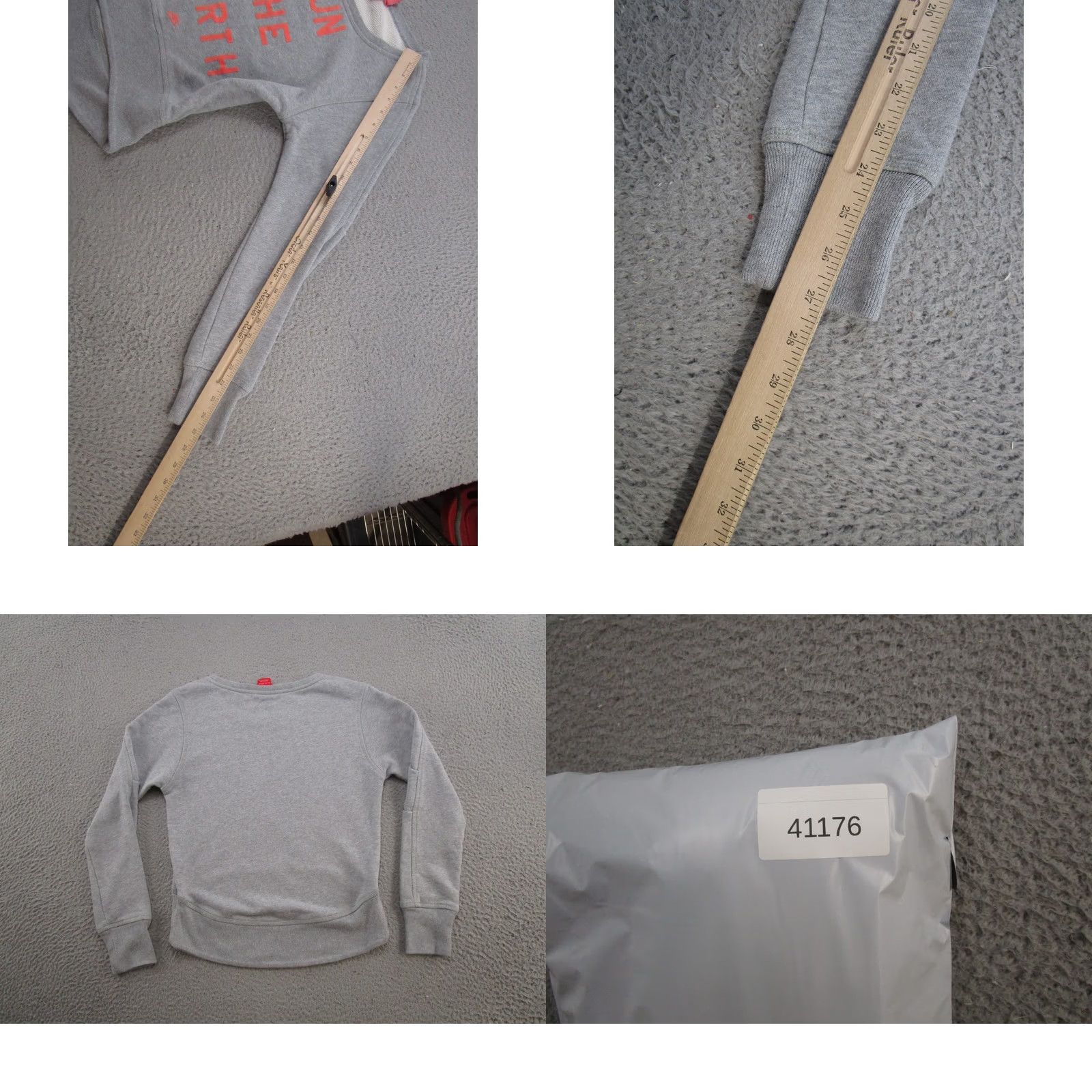 Nike Nike Run The Earth Sweatshirt Womens XS Gray Long Sleeve Pullover Shirt Logo Activewear 90s? Size XS / US 0-2 / IT 36-38 - 8 Thumbnail