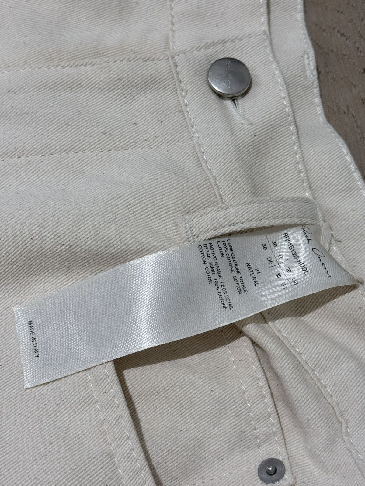 Rick Owens Bolan zipped pants boot cut in beige khaki Size US 30 / EU 46 - 8 Thumbnail
