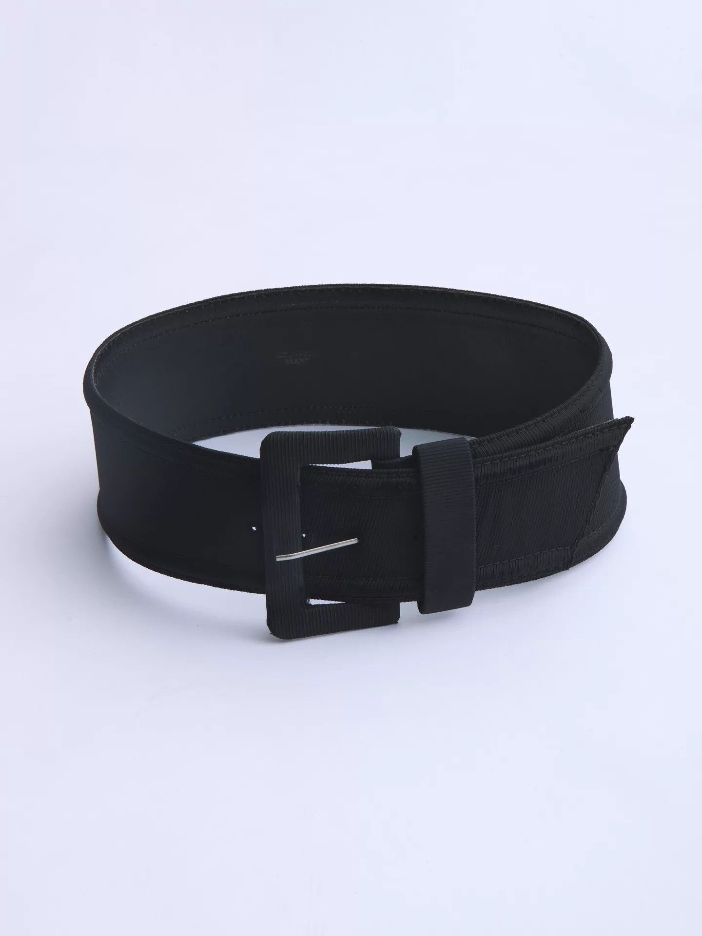Geoffrey Beene Geoffrey Beene 90s Vintage Wide Leather Waist Belt Size ONE SIZE - 5 Thumbnail