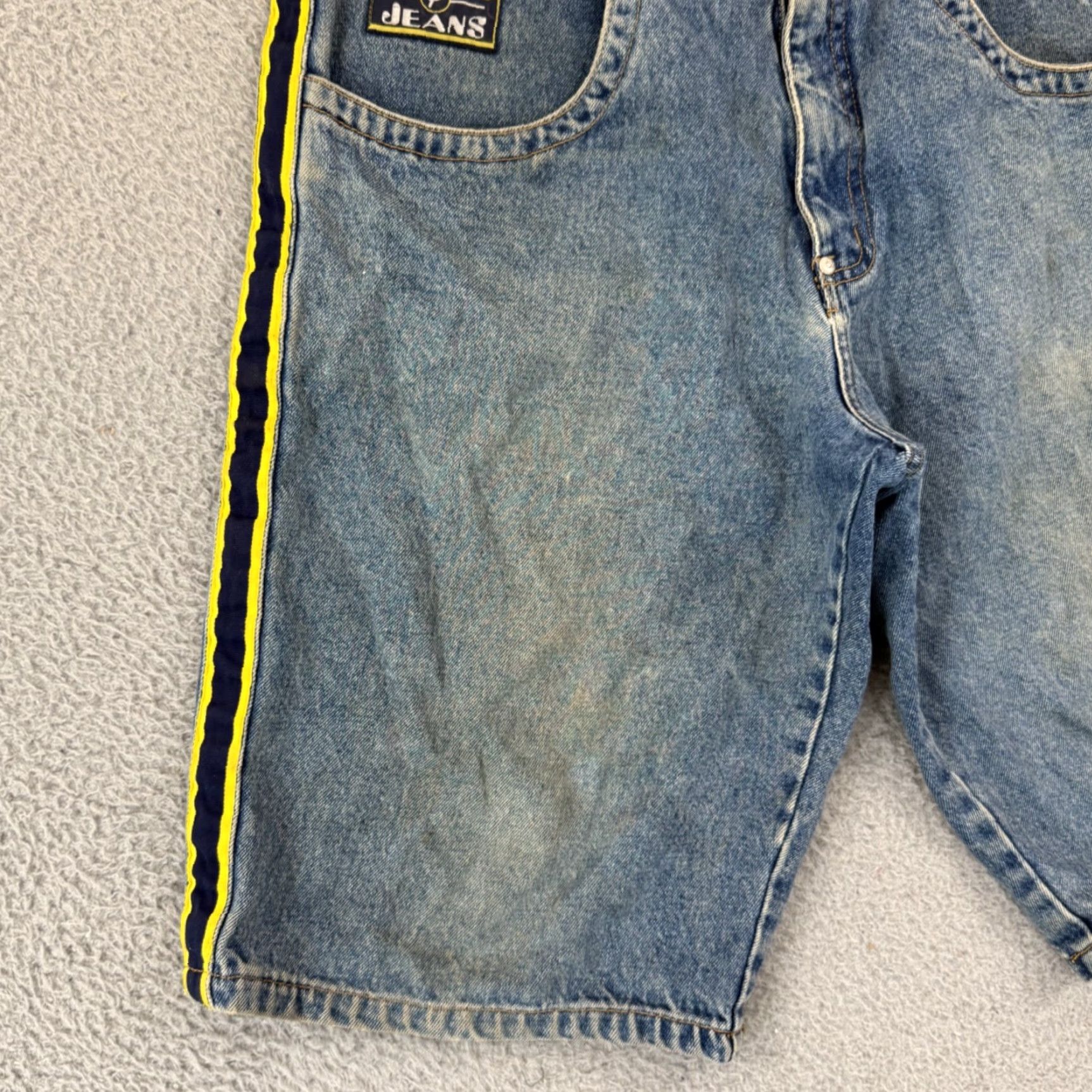 Vintage VINTAGE PACO Jeans Shorts Mens 32 Blue Baggy Denim Jorts Streetwear Skater Bermuda Hip Hop Streetwear 32 Mens Blue Denim Shorts Size US 32 / EU 48 - 4 Thumbnail