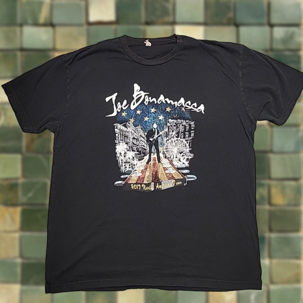 Vintage VINTAGE Joe Bonamassa Shirt Mens XL Black Iconic Blues Guitar Player Band Tour TEE Size US XL / EU 56 / 4 - 1 Thumbnail