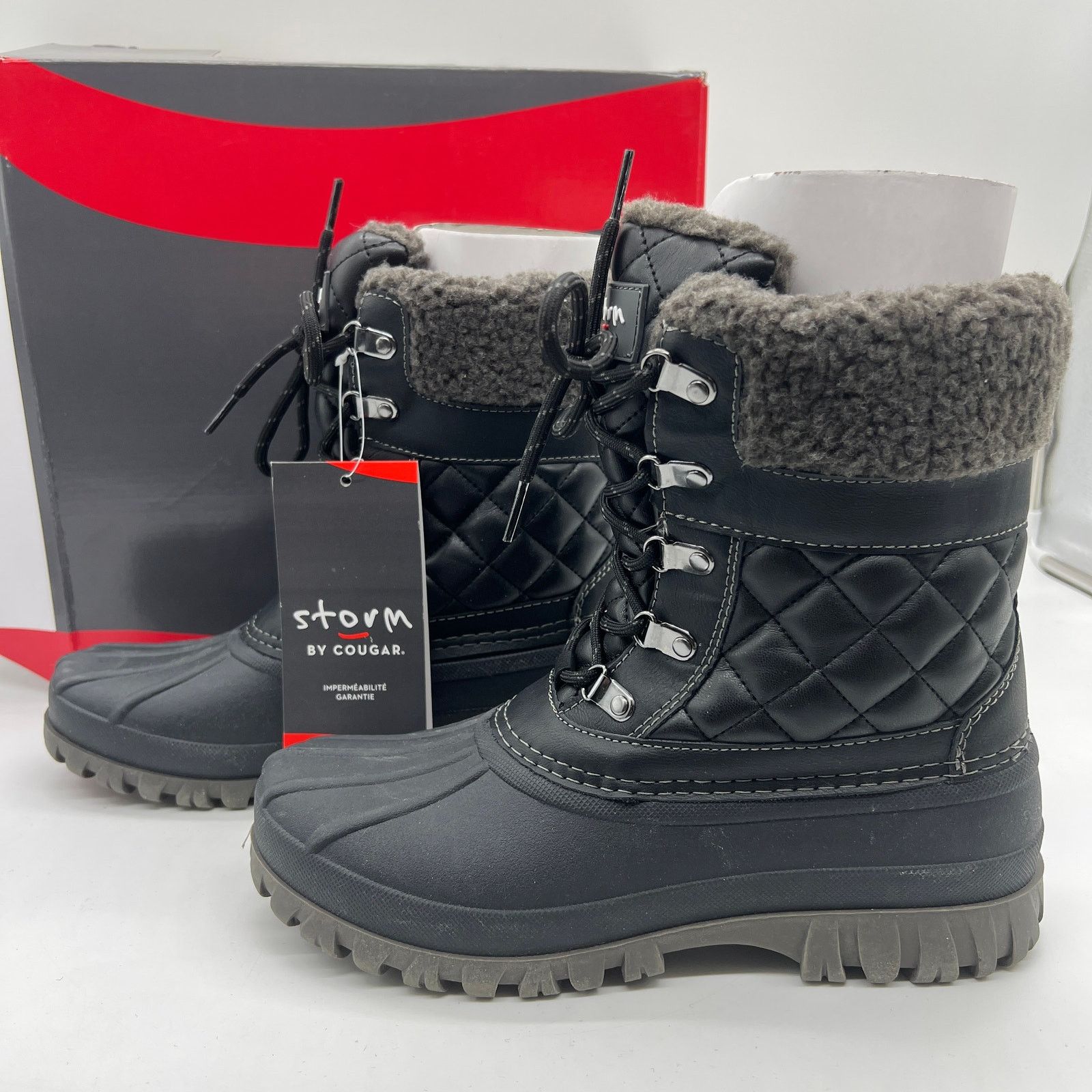 Other Cougar Waterproof Winter Boots Size 9W Black Quilt Carlisle Size US 9 / IT 39 - 7 Thumbnail