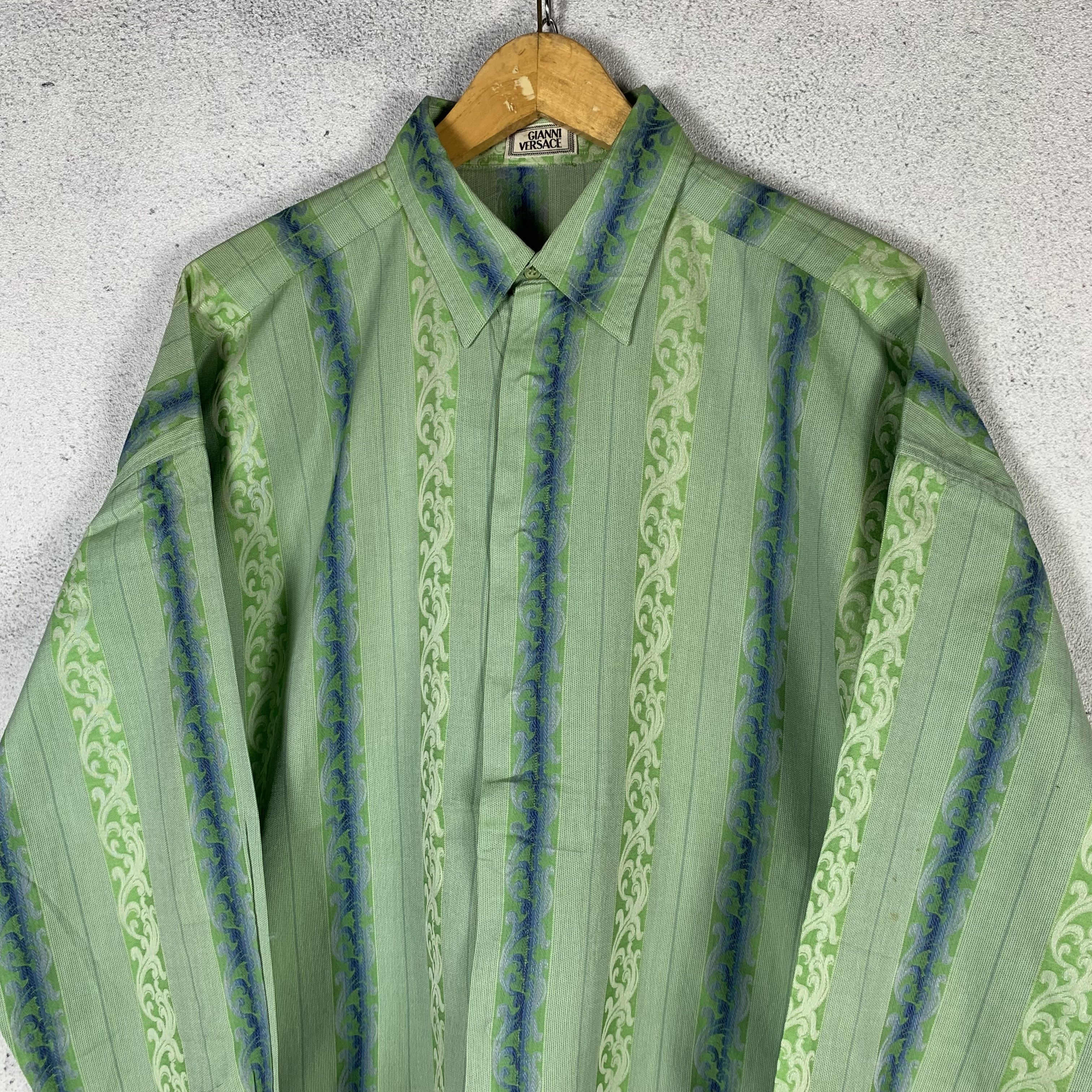 Versace Vintage 90s Gianni Versace Shirt Size US M / EU 48-50 / 2 - 2 Thumbnail