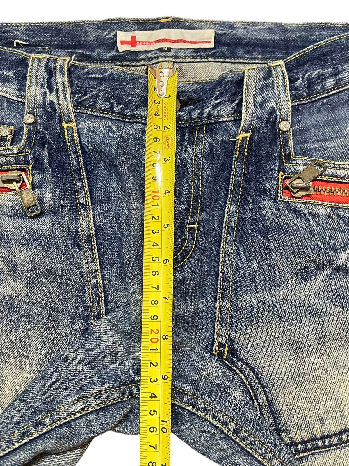 14th Addiction Vintage Japanese Genoese Faded Wash Style Loose Jeans Size US 32 / EU 48 - 17 Thumbnail