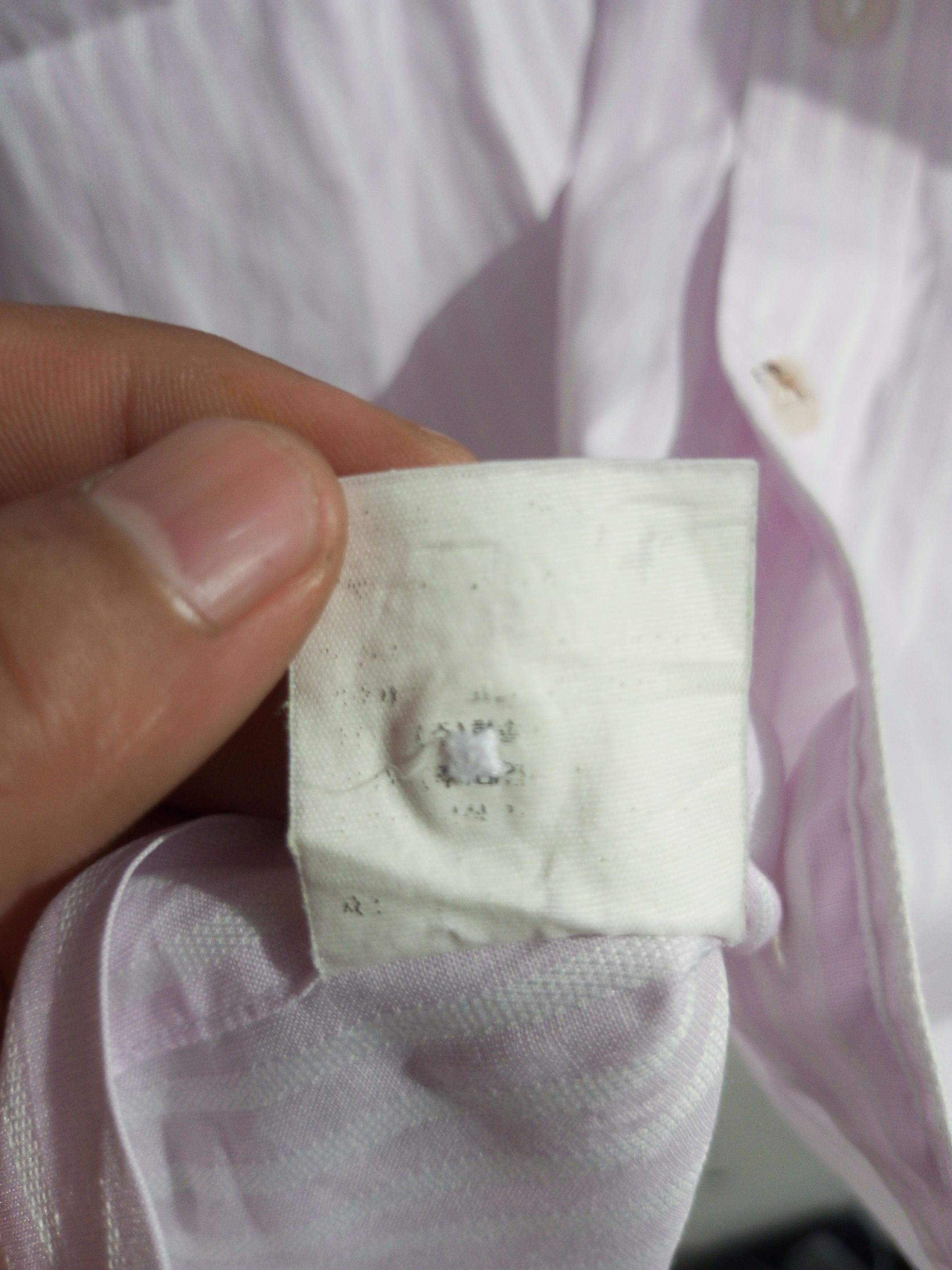 Balenciaga × Vintage Vintage Balenciaga BB pocket stripe baby pink button up Size US M / EU 48-50 / 2 - 12 Thumbnail