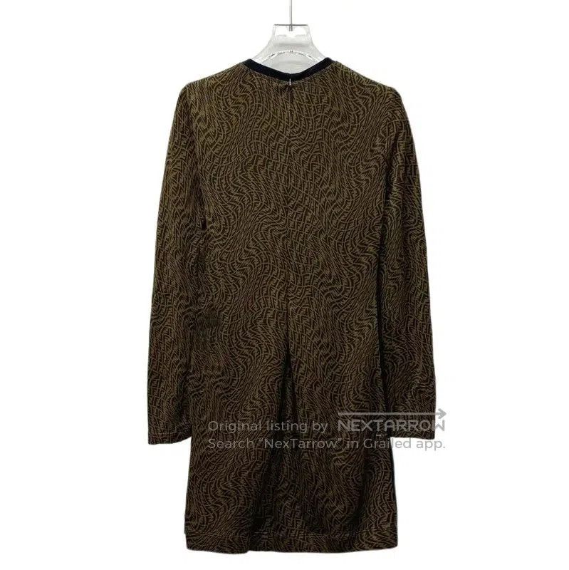 Fendi Fendi Brown Long Sleeve Dress Size S . Size S / US 4 / IT 40 - 2 Thumbnail