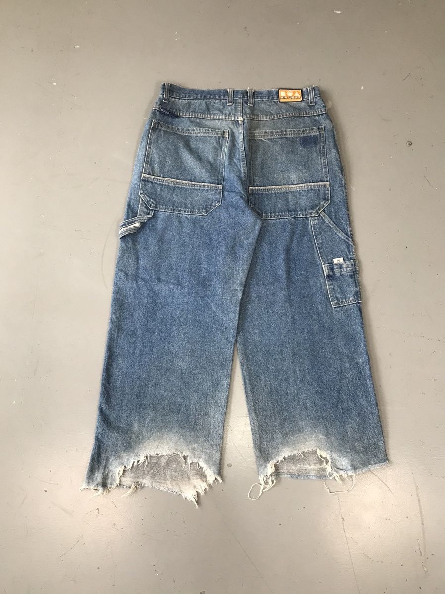 JNCO × Southpole × Vintage Vintage kik wear flared carpenter denim Size US 34 / EU 50 - 1 Thumbnail