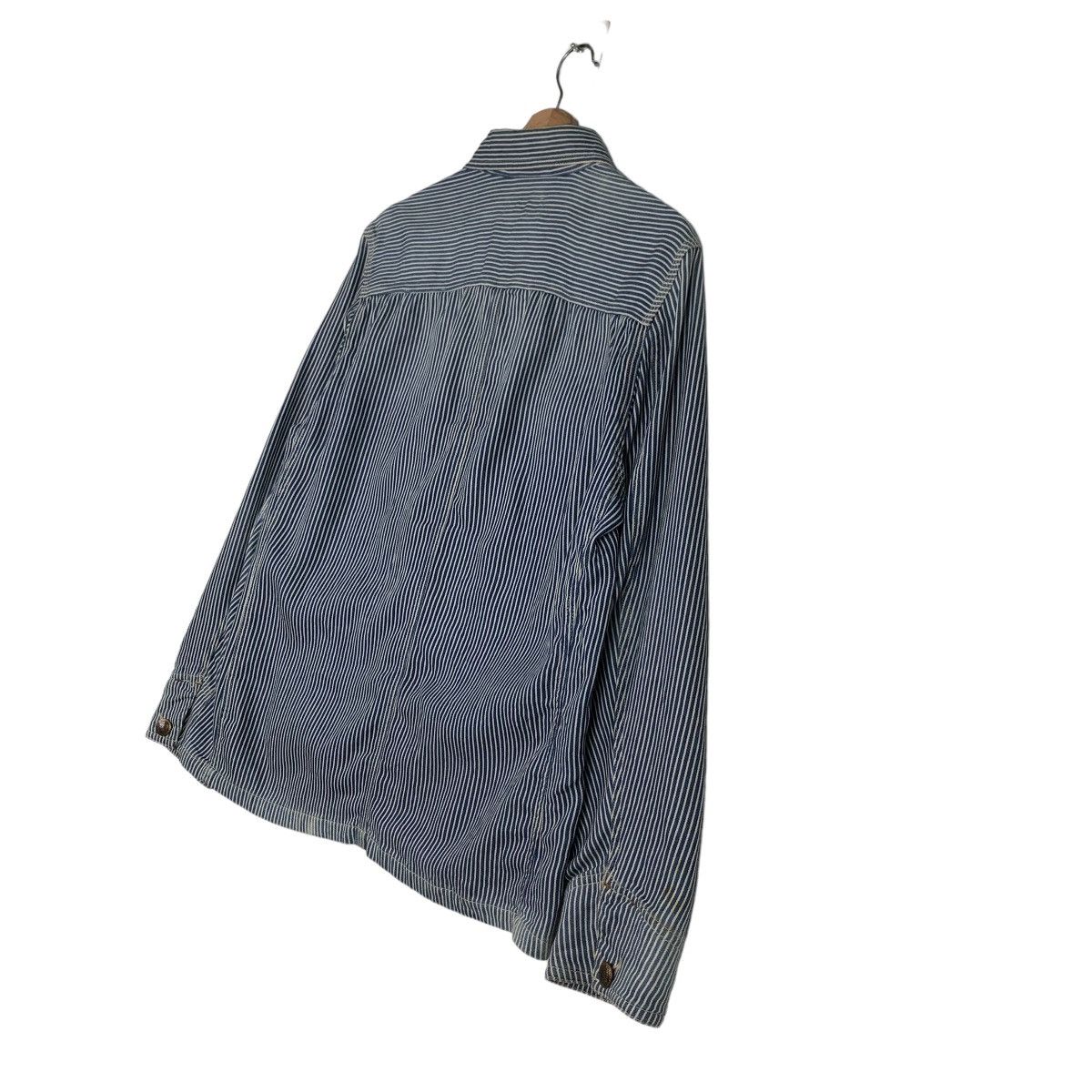 Japanese Brand PURPLE & YELLOW Hickory Striped Jacket #0224-C10 Size US M / EU 48-50 / 2 - 9 Thumbnail