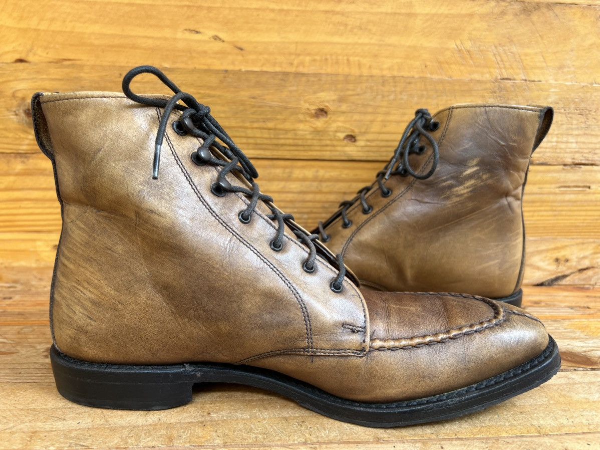 Allen Edmonds Allen Edmonds Portland Brown Leather Lace Up Split Toe Boot Size US 7.5 / EU 40-41 - 9 Thumbnail