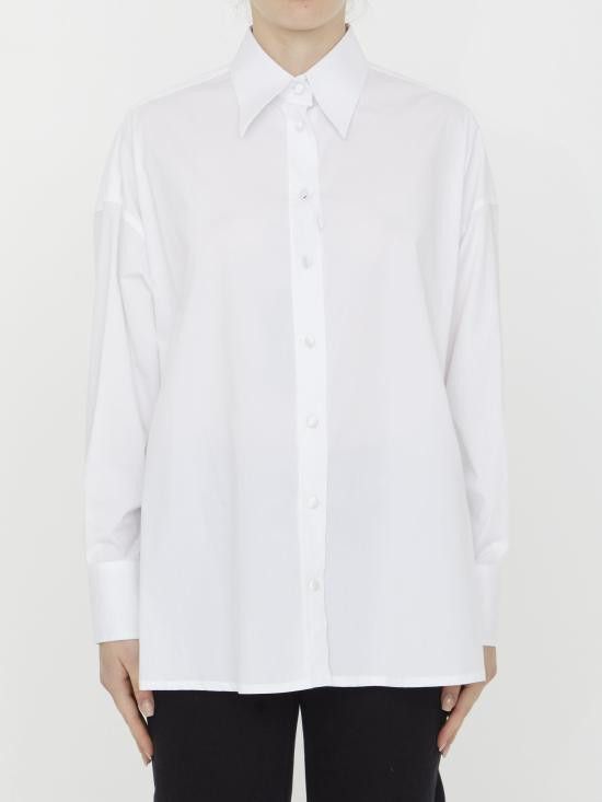 Dolce & Gabbana DOLCE & GABBANA Women Shirts F5R57T WHITE Size M / US 6-8 / IT 42-44 - 1 Thumbnail