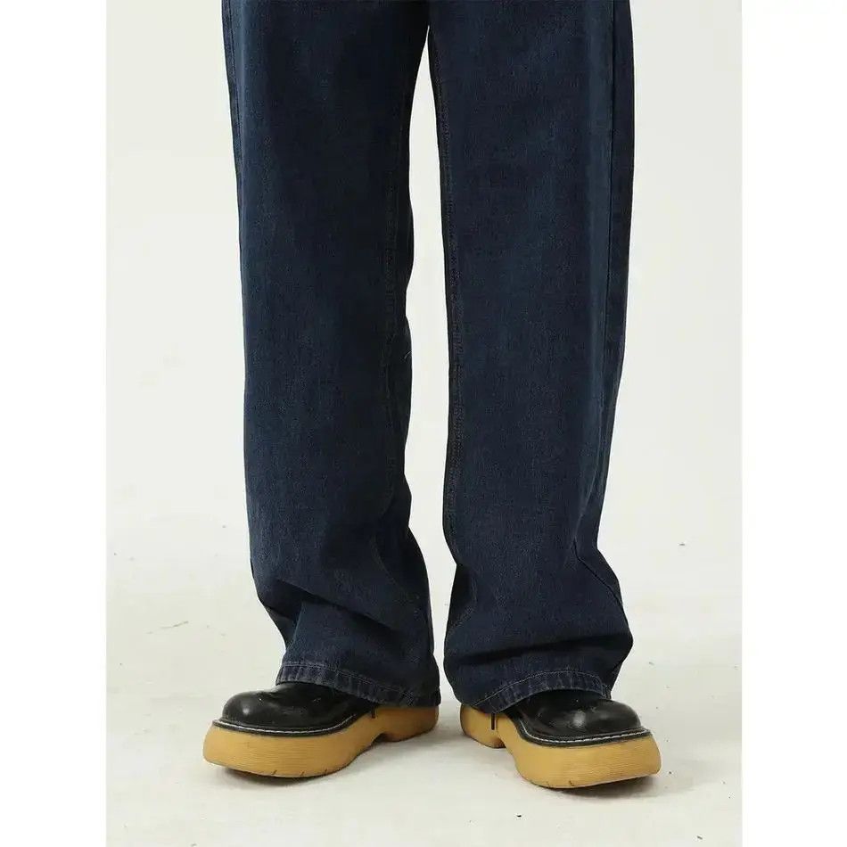 Japanese Brand Retro high street straight leg loose jeans Size US 32 / EU 48 - 3 Thumbnail