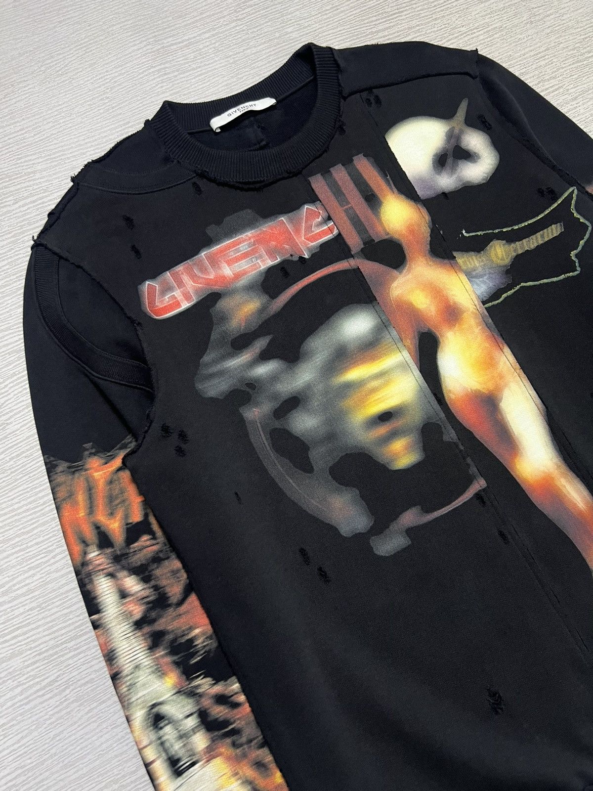 Givenchy Givenchy - Riccardo Tisci - Heavy Metal Logo Sweatshirt Size US S / EU 44-46 / 1 - 6 Thumbnail