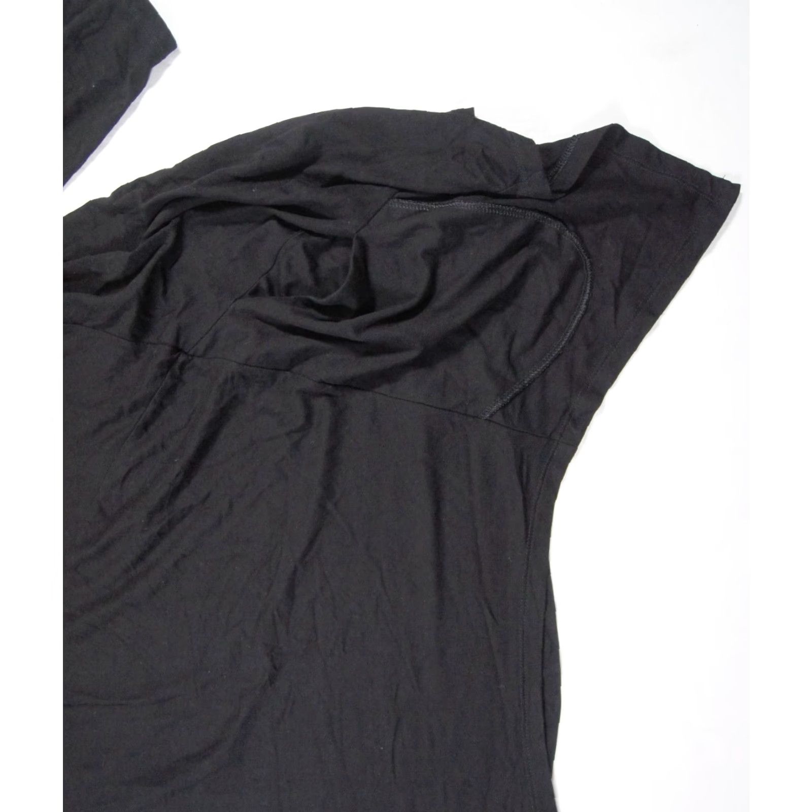 Vintage Ruti Tunic Top Womens 6 Black Jersey Long Sleeve Casual Pockets Size M / US 6-8 / IT 42-44 - 4 Thumbnail