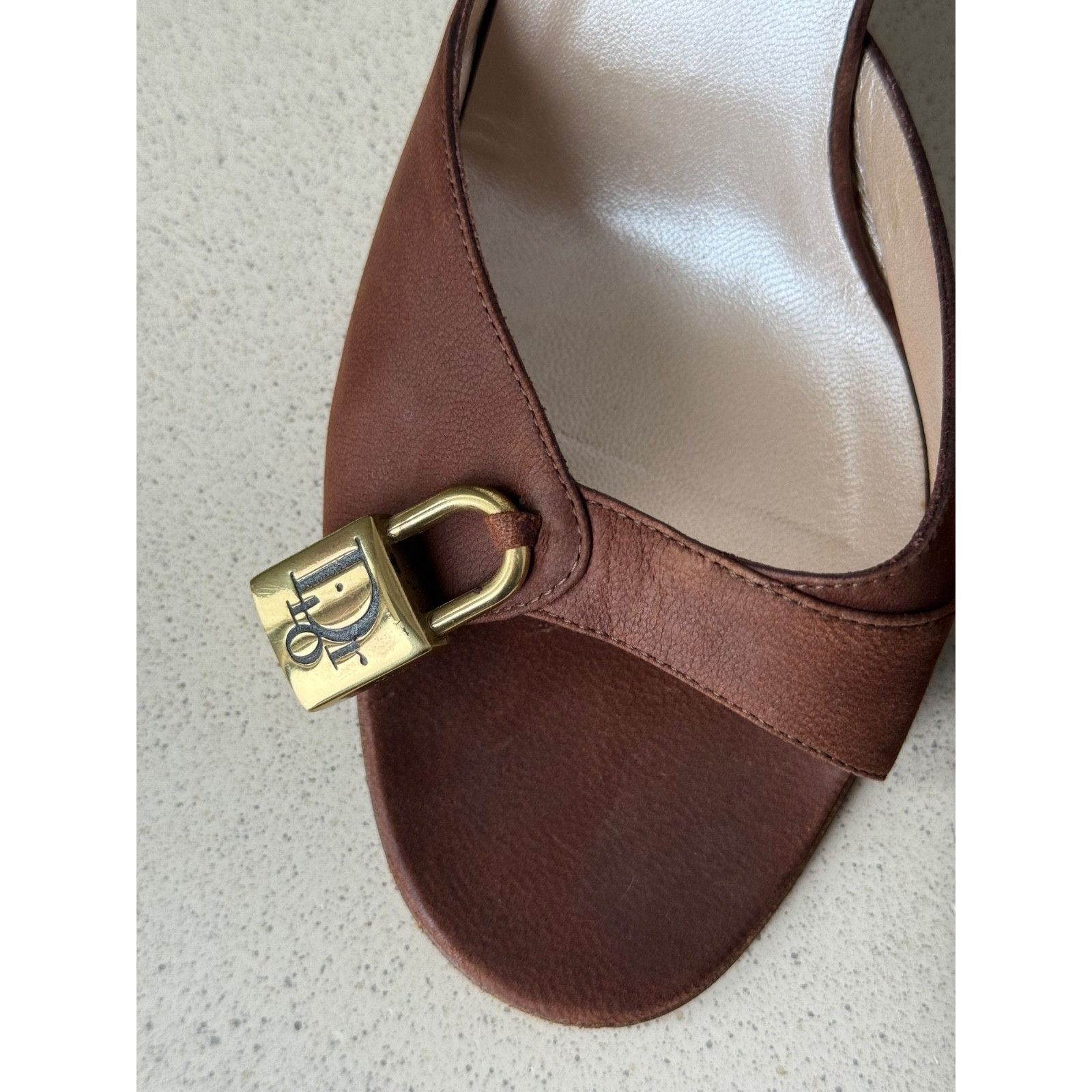 Dior 2002 Vintage Dior Mules by John Galliano with Lock & Keys Size US 9 / IT 39 - 15 Thumbnail