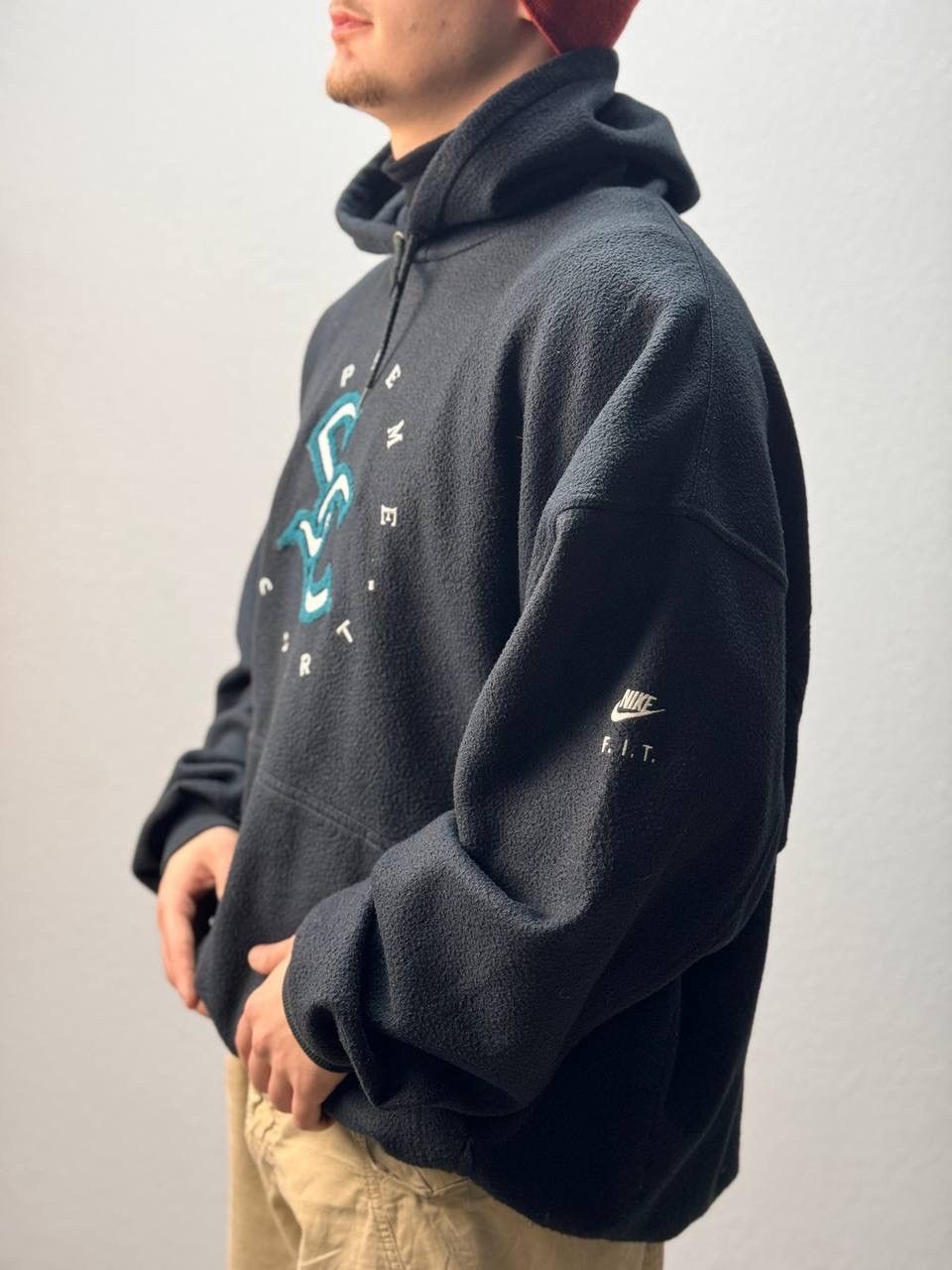 Vintage Vintage Hoodie Supreme & Nike court F.IT. logo Hype Size US XL / EU 56 / 4 - 8 Thumbnail