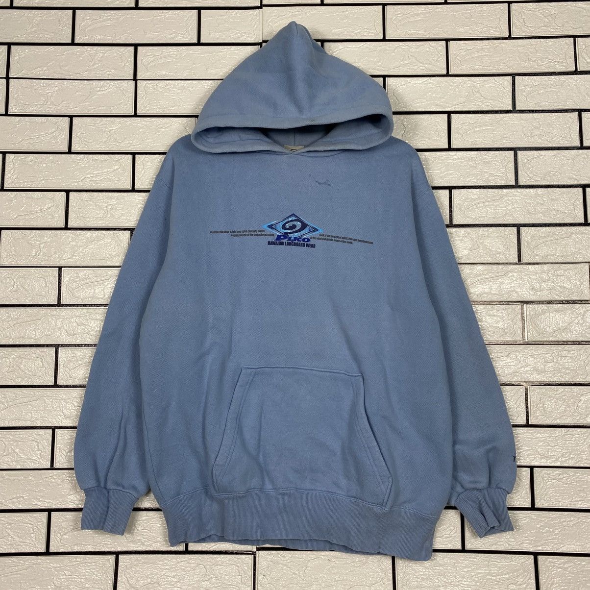 Japanese Brand 📌Vintage Hoodie Pull Over Piko Hawaii big Logo Size US L / EU 52-54 / 3 - 2 Thumbnail