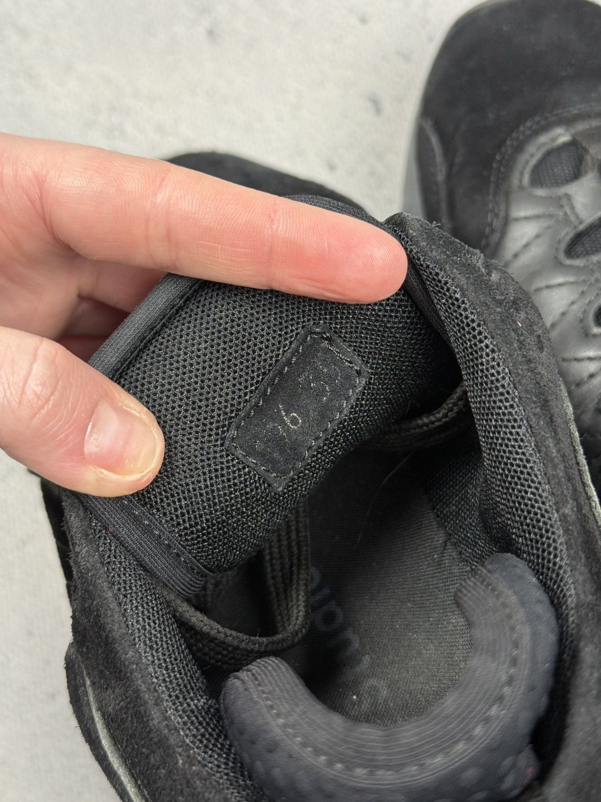 Acne Studios Acne Studios Rockaway Triple Black Suede Leather Sneakers Size US 5 / IT 35 - 12 Thumbnail