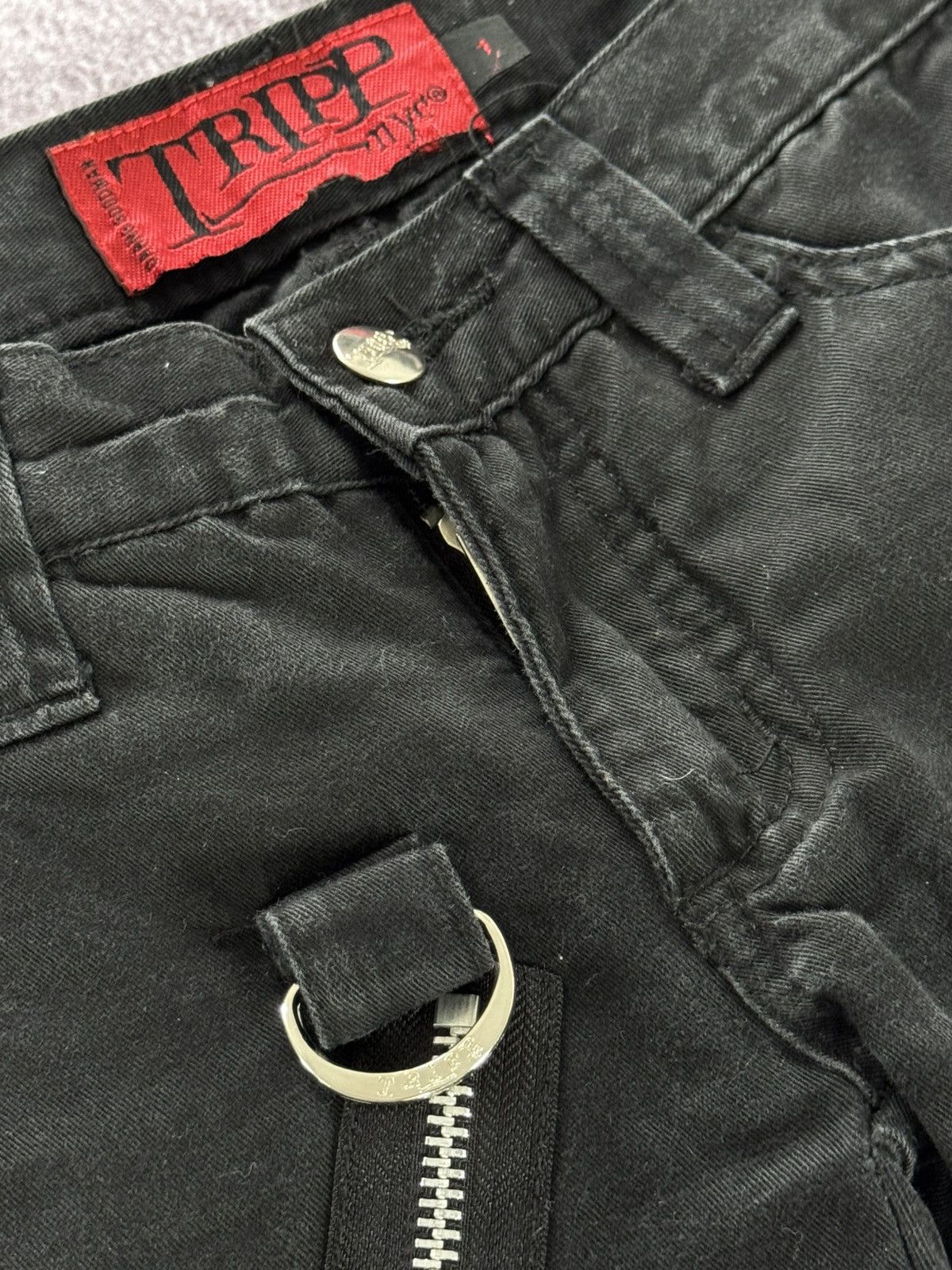 Tripp NYC Tripp Nyc Avant Garde Bondage Gothic Flared Pants Size 26" / US 2 / IT 38 - 13 Thumbnail