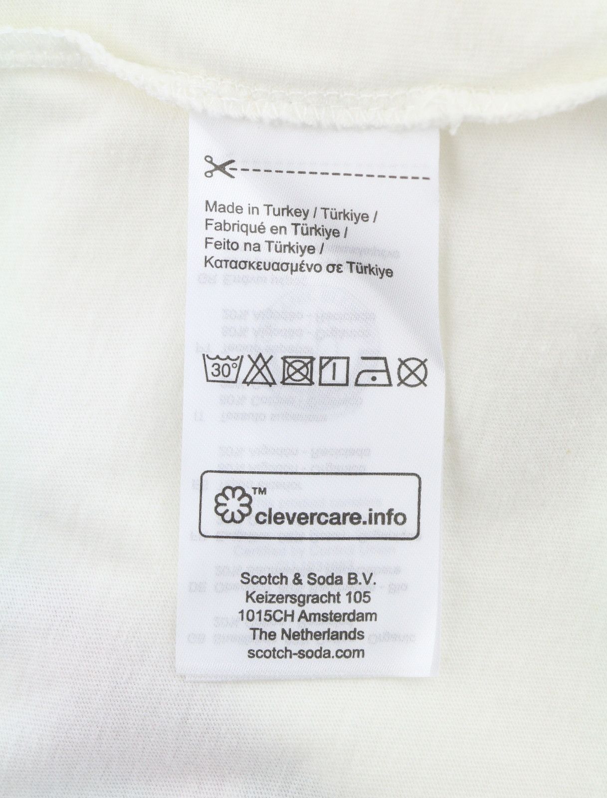 Scotch & Soda M White Graphic Print Tricot Crew Neck Short Sleeve 91042 Size US M / EU 48-50 / 2 - 7 Thumbnail