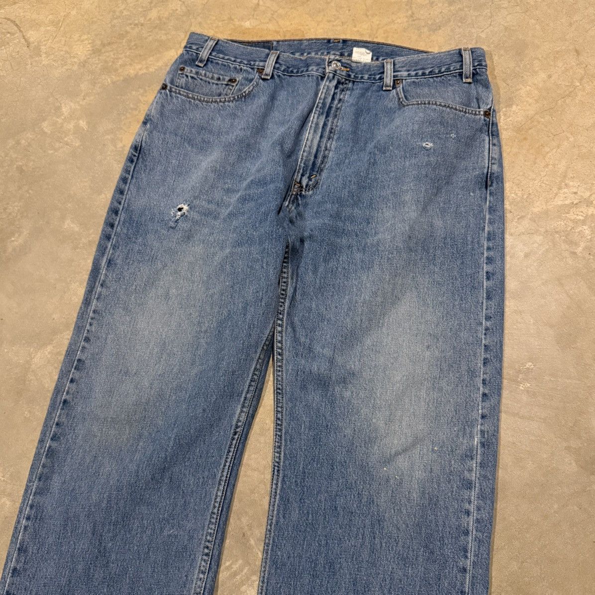 Levi's 1990s Levi’s 647 Faded Distressed Loose Fit Jeans ERD Grunge Size US 37 - 3 Thumbnail