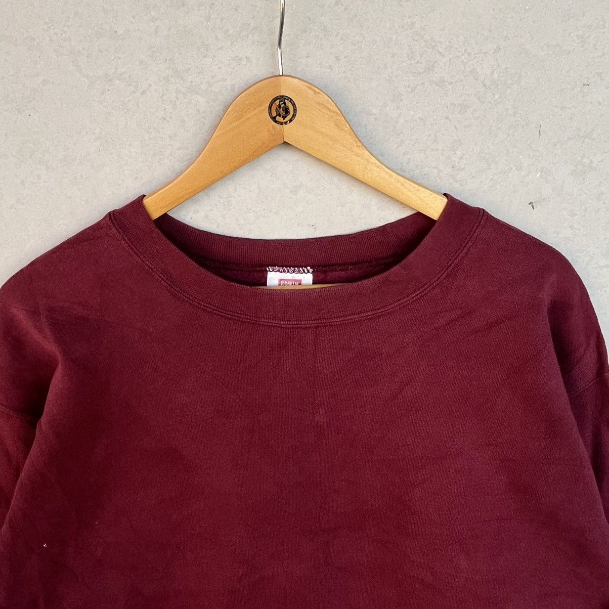 Other Vintage Burgundy Crewneck Sweatshirt Pullover Jumper Size L Size US L / EU 52-54 / 3 - 4 Thumbnail