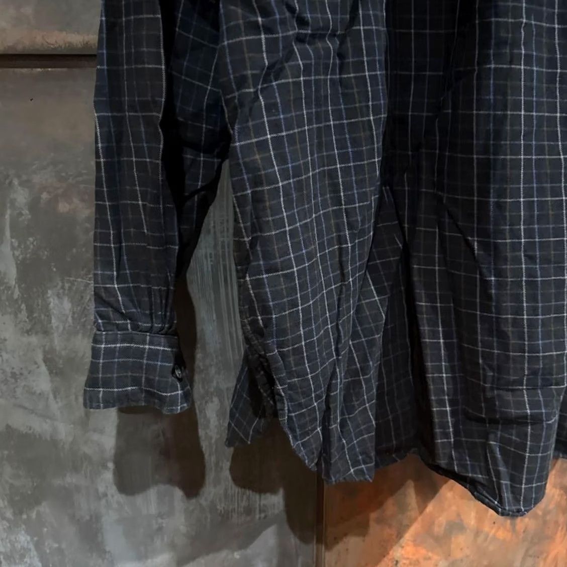 Engineered Garments Engineered Garments Shirt Size L Black Windowpane check Button-down Used Size US L / EU 52-54 / 3 - 5 Thumbnail