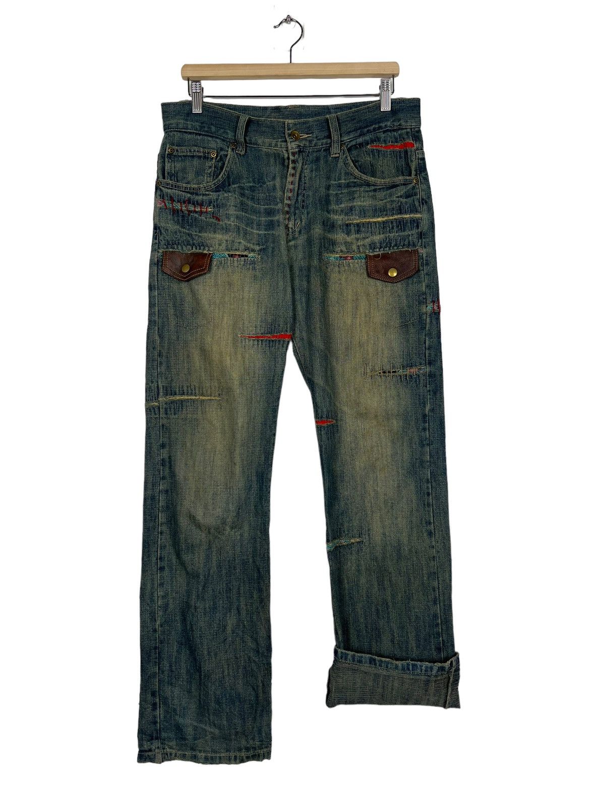 Japanese Brand 🔥 XTAHU GAPO NOK JEANS Size US 34 / EU 50 - 9 Thumbnail