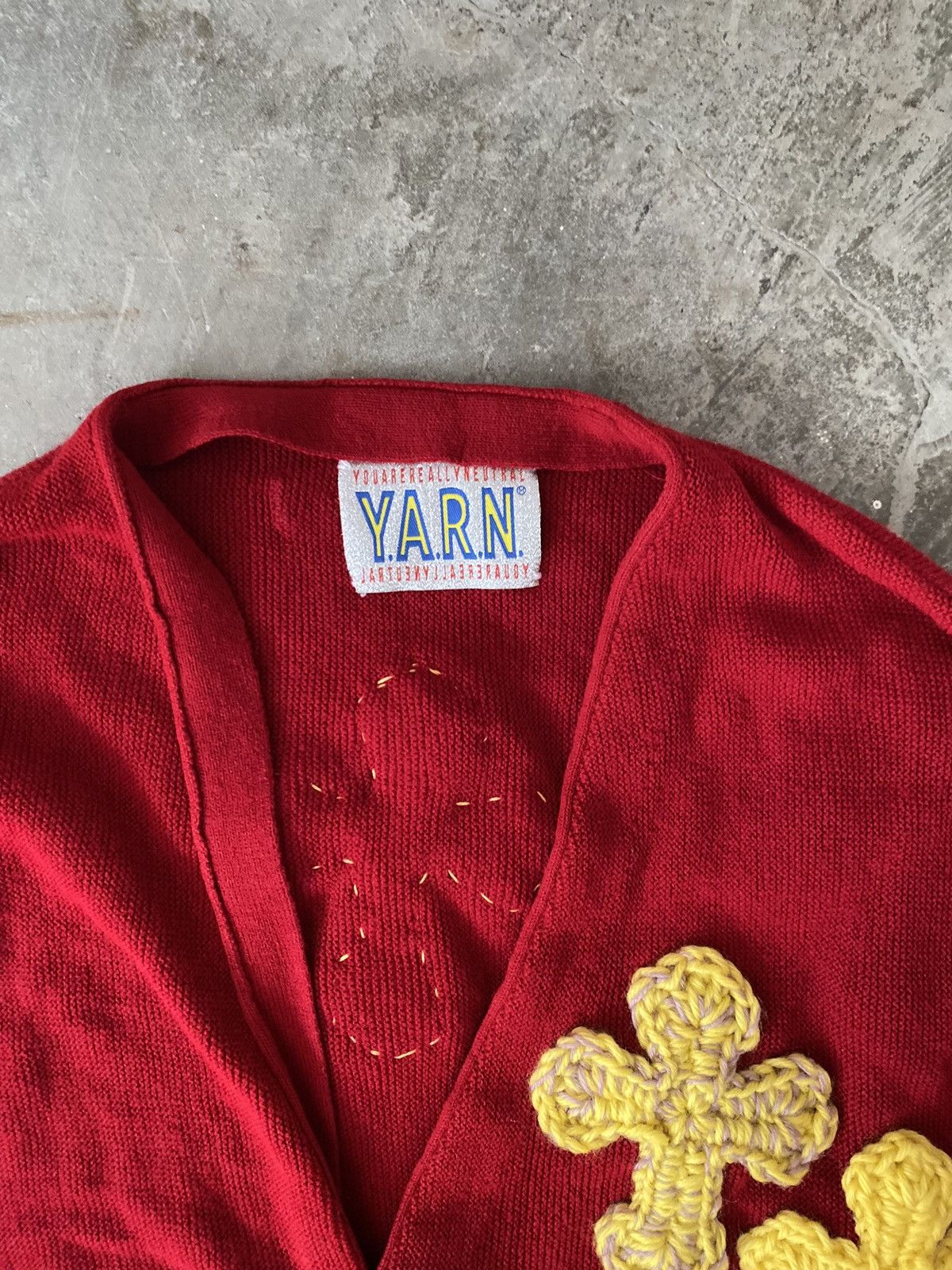 Japanese Brand Yarn Cardigan Chrome Hearts Thug Club Stone Island Kapital Size US L / EU 52-54 / 3 - 2 Thumbnail