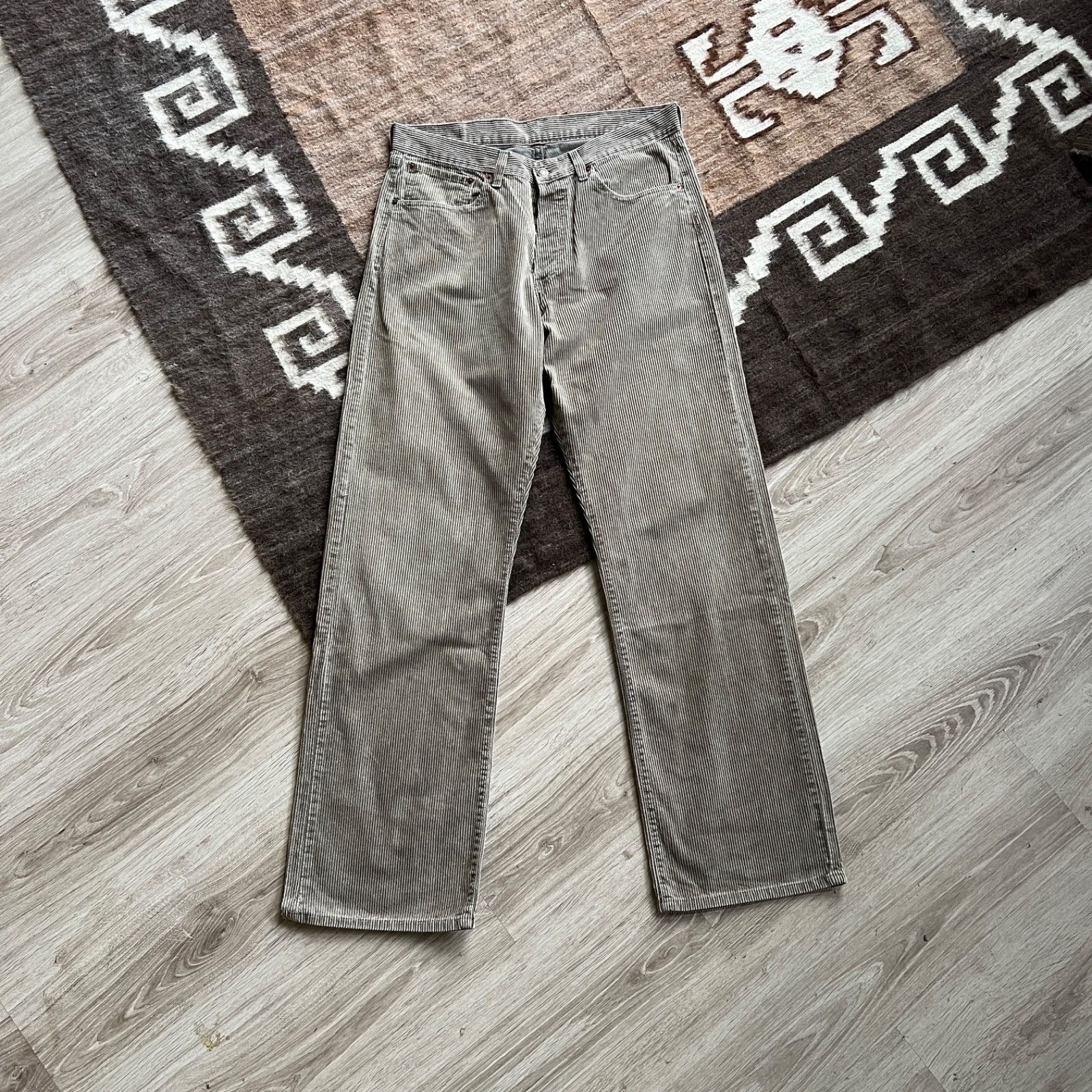 Levi's Levi’s 508 Vintage Straight Fit Corduroy Pants 9643AC Size US 31 - 3 Thumbnail