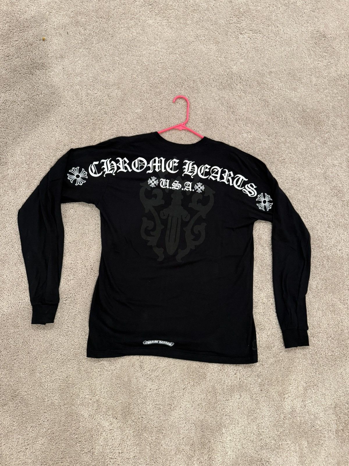 Chrome hearts USA Floral Vine Dagger longsleeve shirt