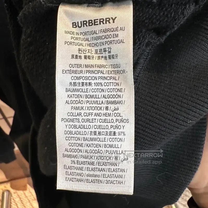 Burberry Burberry Black Cotton Women's Sweatshirt. Size S / US 4 / IT 40 - 4 Thumbnail