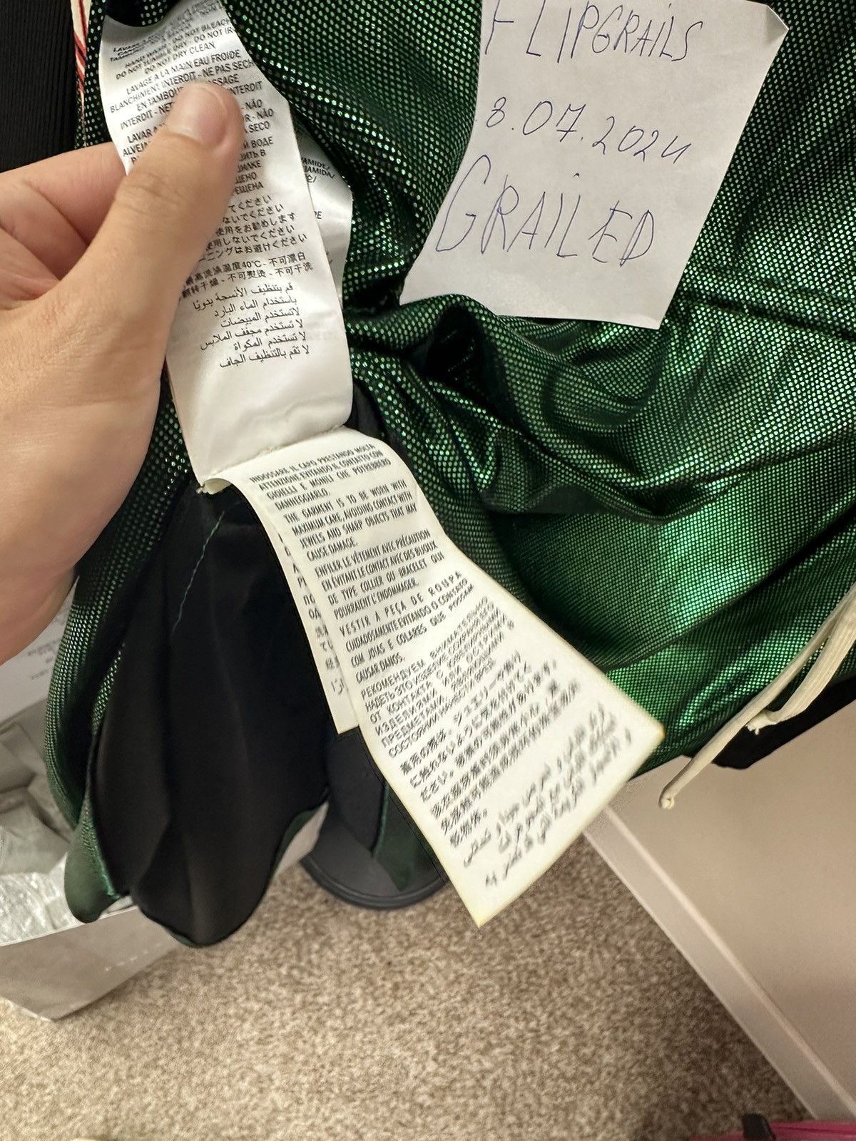 Gucci Gucci Green stripe dress Size XL / US 12-14 / IT 48-50 - 13 Thumbnail