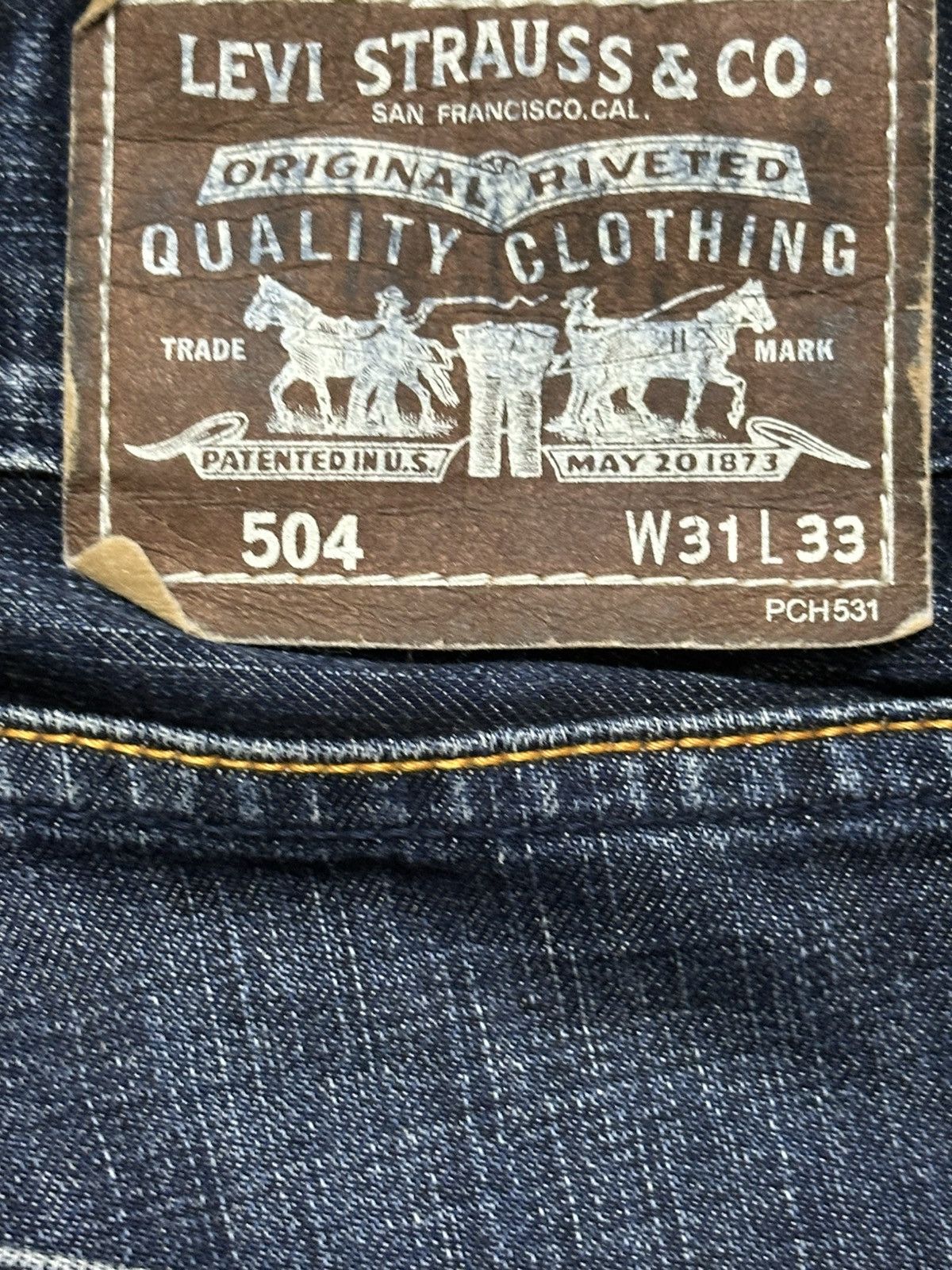 Levi's Vintage Levis 504 Blue Faded Wash Style Distress Loose Jeans Size US 32 / EU 48 - 8 Thumbnail