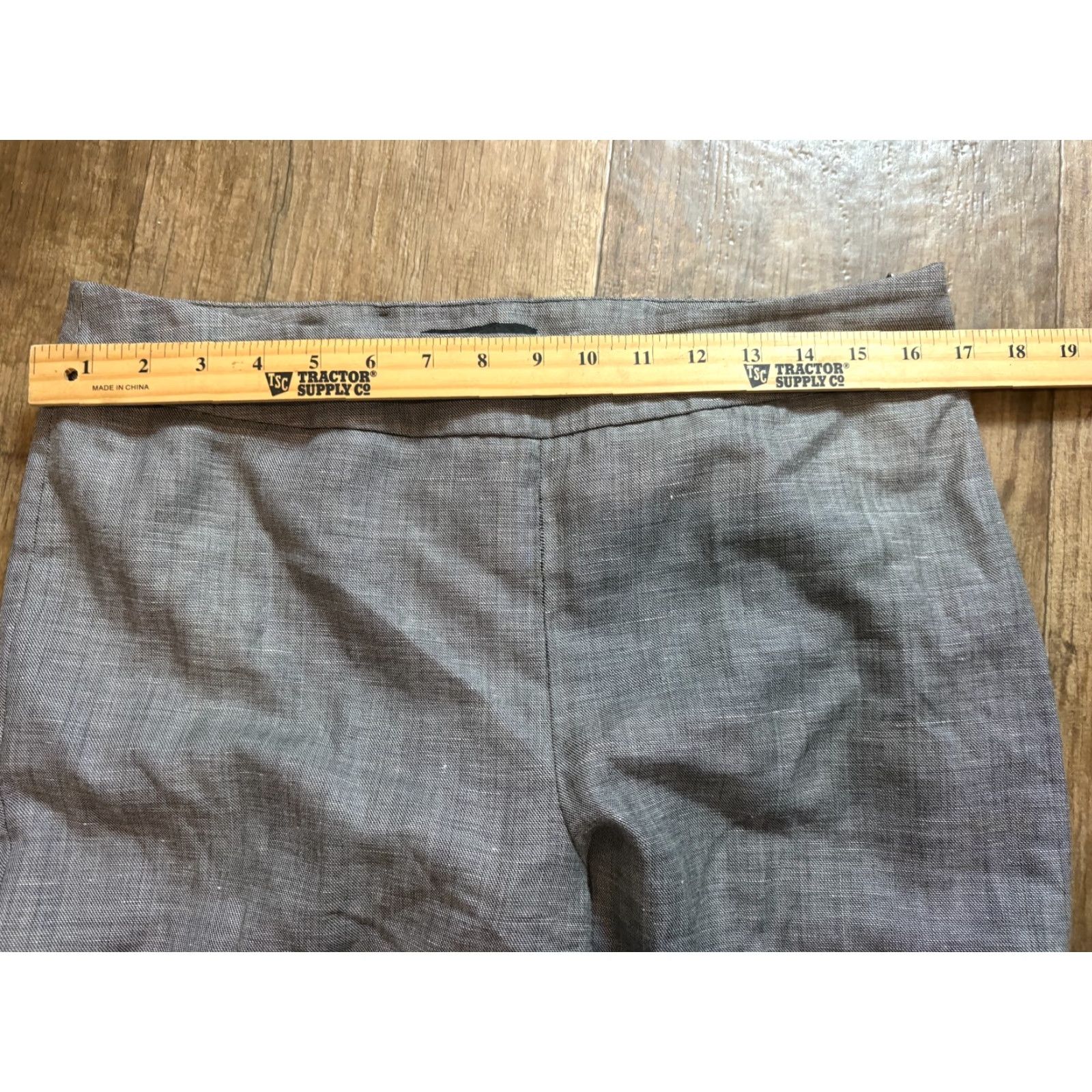 Talbots Talbots Pants Womens Size 10 Gray Dress Pants Classic Side Zip Wool Linen Blend Size 32" / US 10 / IT 46 - 3 Thumbnail
